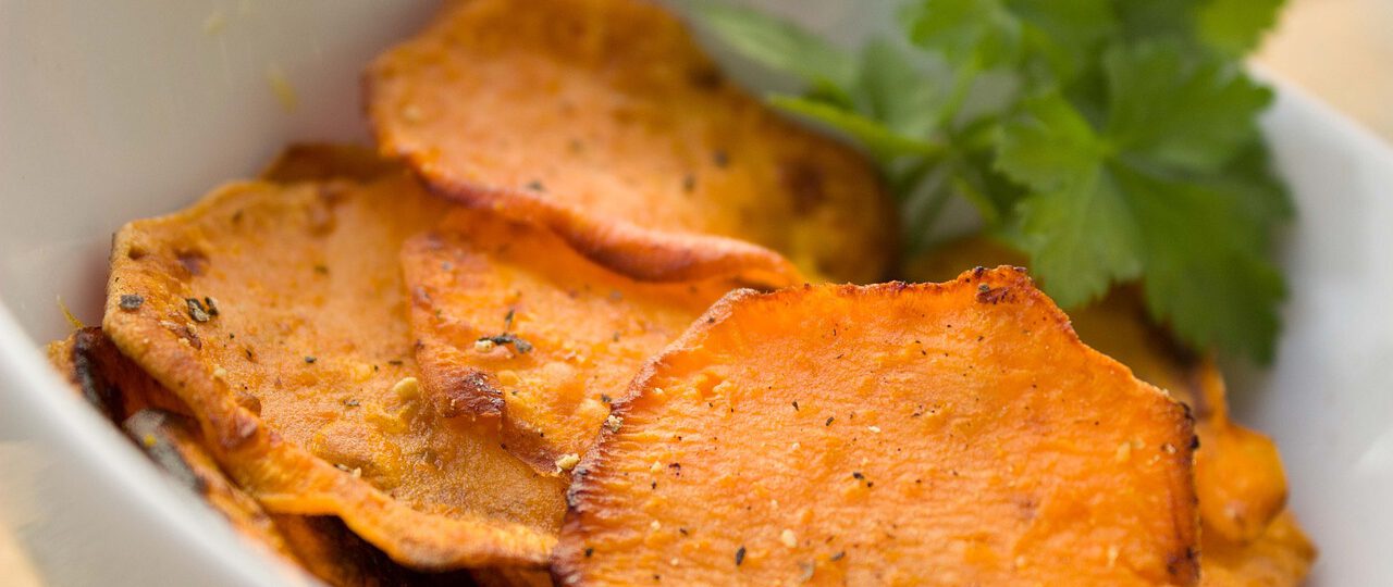 Pieczone plasterki ziemniaków