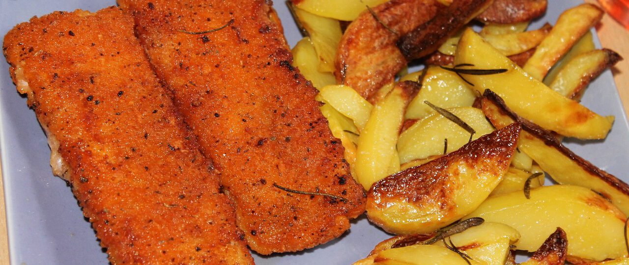 Łosoś smażony w ziołach