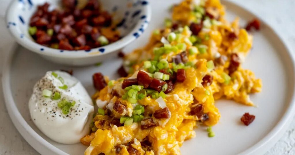 Jajecznica z chorizo