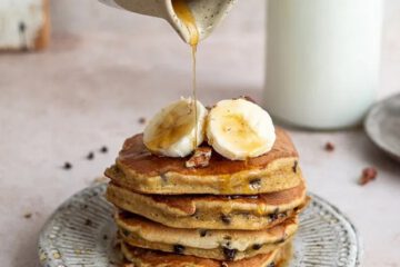 Placki bananowe z czekoladą