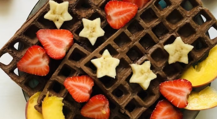 Ekspresowe gofry czekoladowe z cynamonem