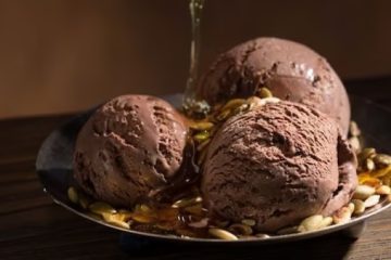 Lody czekoladowe z miodem