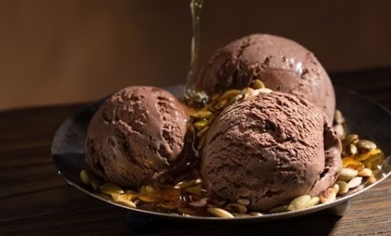 Lody czekoladowe z miodem