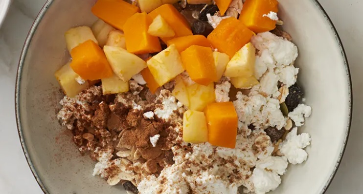 Musli z jabłkiem i dynią