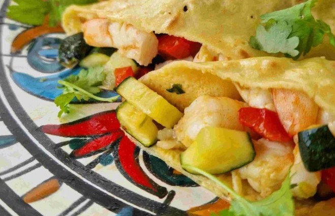 Naleśniki z krewetkami