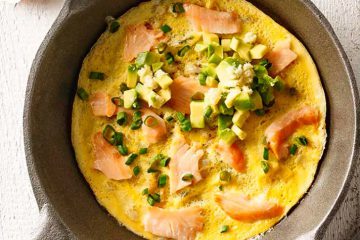 Omlet z łososiem