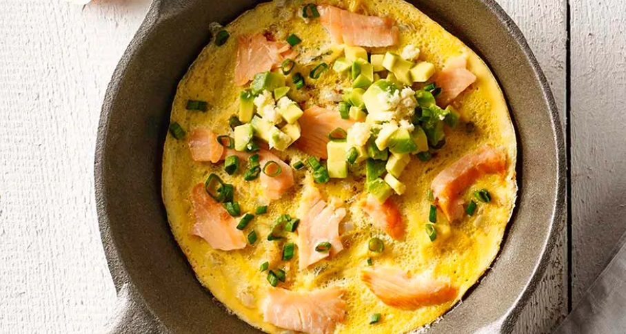 Omlet z łososiem