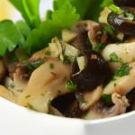 Pieczarki z oliwkami