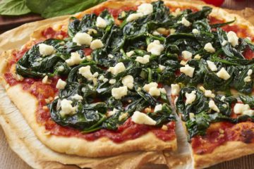 Pizza ze szpinakiem