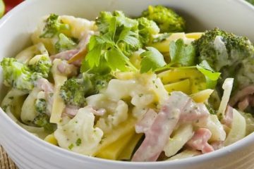 Sałatka z brokułów i kalafiora