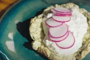 Zielony omlet z twarożku