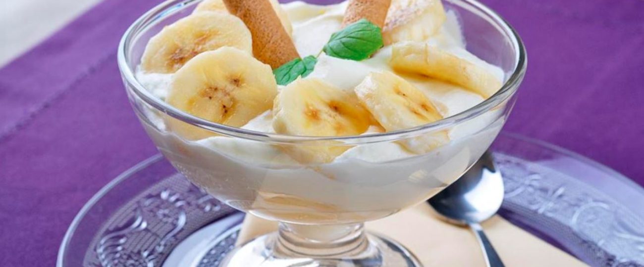 Bananowy deser z rumem 