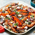 pieczona dynia w kawałkach