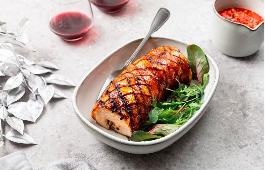 Rolada jagnięca z morelami 