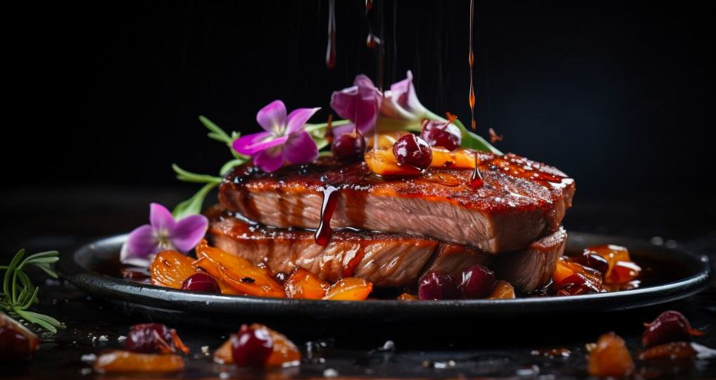 Pieczony schab z dzika