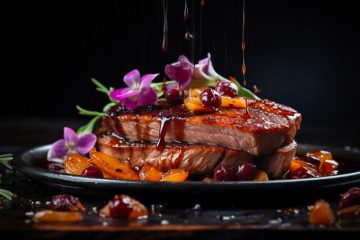 Pieczony schab z dzika