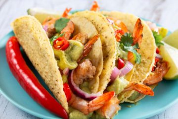 Tacos krewetkami 