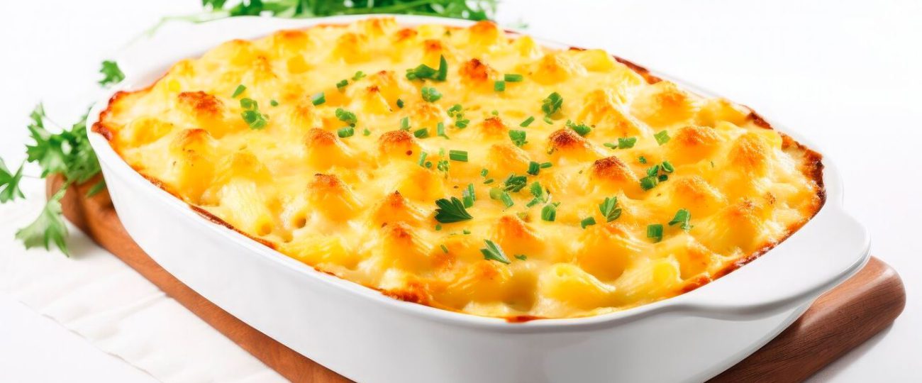 Zapiekanka serowa z makaronem 