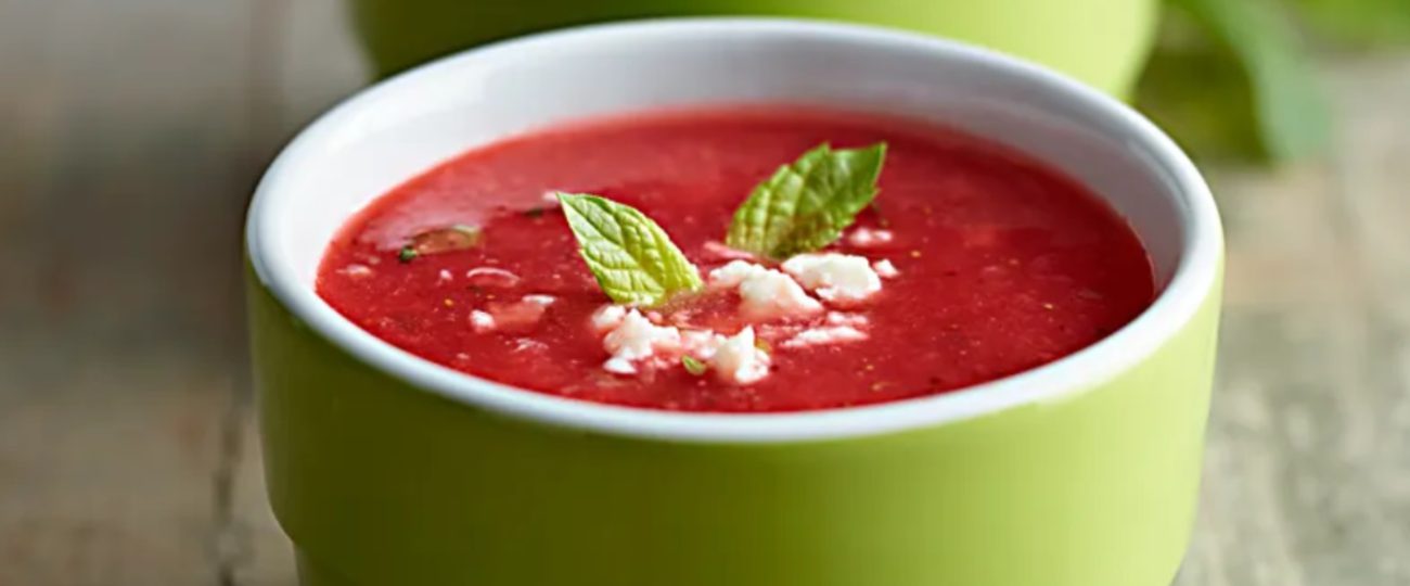 Chłodnik arbuzowo-truskawkowy