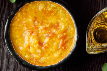 Dal z grochu z kaszą jaglaną 