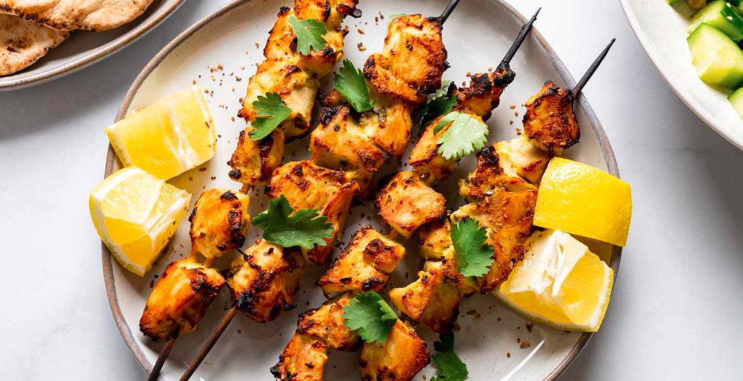 Indyjskie szaszłyki z kurczaka