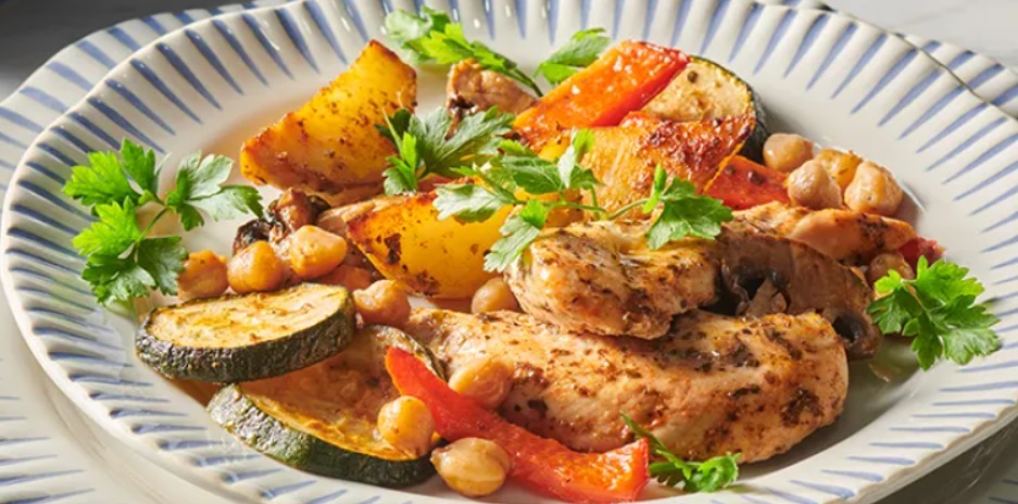 Kurczak z warzywami na ostro