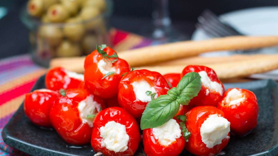 Marynowana papryka z fetą 