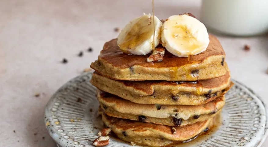 Placki bananowe z czekoladą