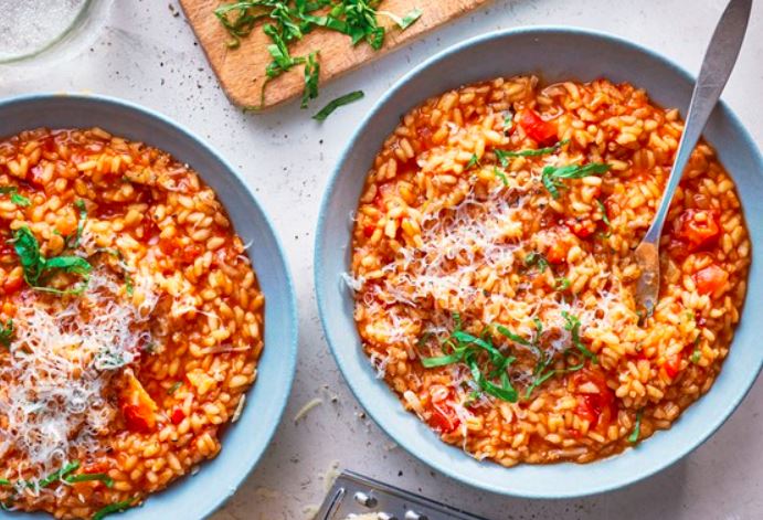 Risotto z pomidorami
