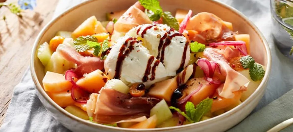 Sałatka z melonem i miętą