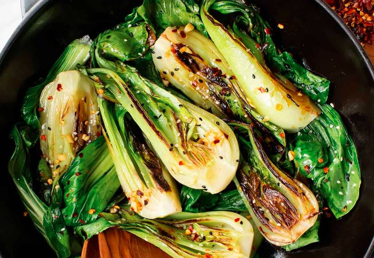 Słodko-ostry pak choi