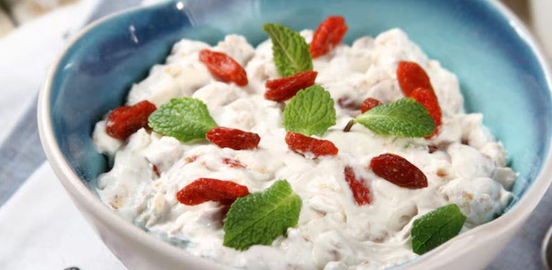 Twarożek z owocami goji