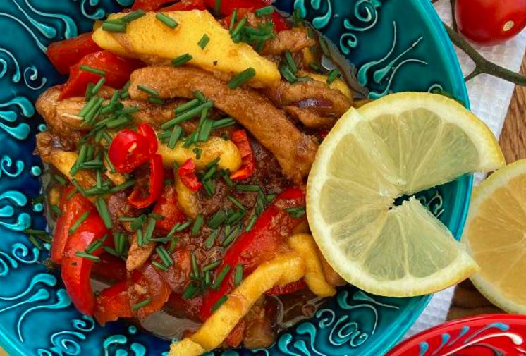 Wieprzowina po chińsku z mango