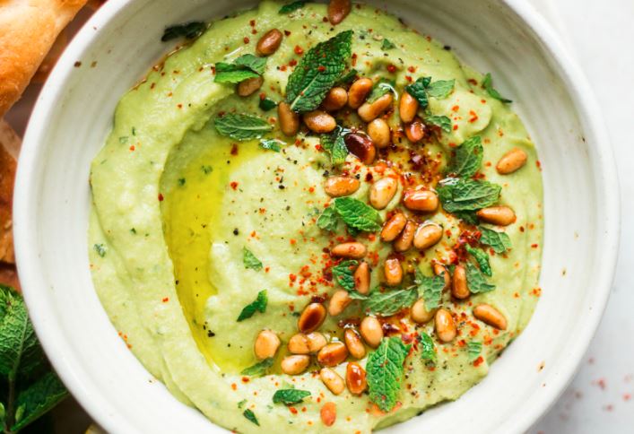 Pasta z bobu i kaszy jaglanej 