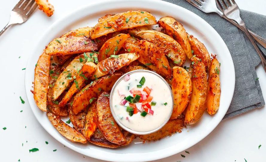 Pieczone ziemniaki z parmezanem 