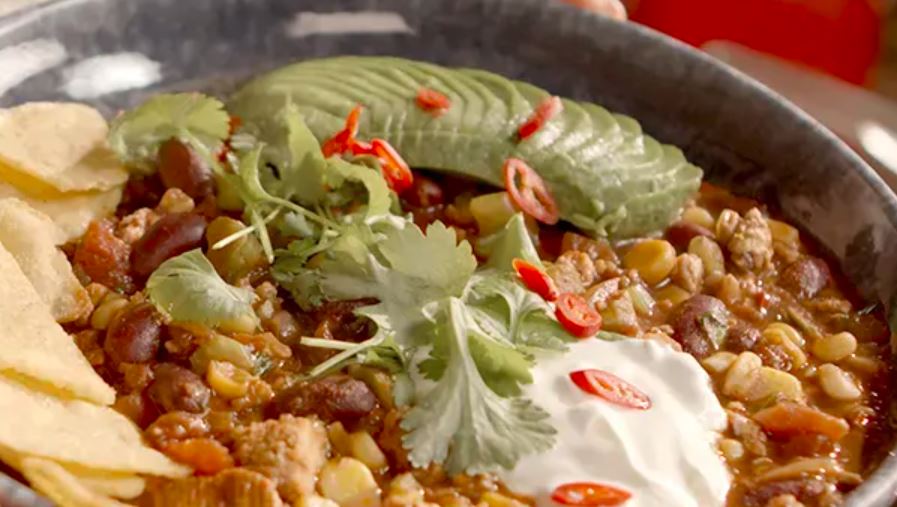 Chili sin carne con tofu 