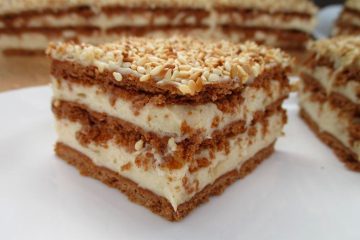 Ciasto chałwowe bez pieczenia 