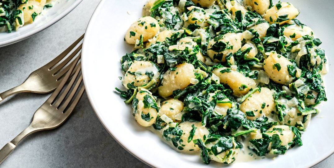Gnocchi ze szpinakiem 