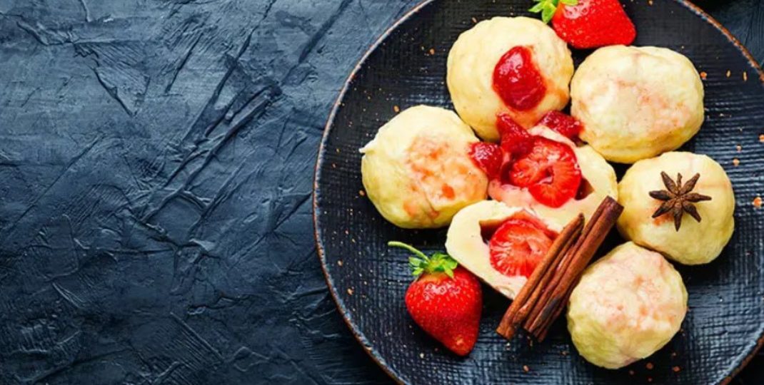 Knedle z truskawkami