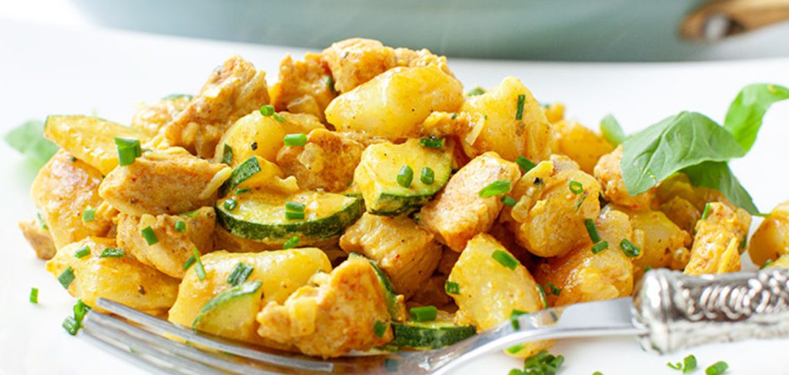 Kopytka z kurczakiem