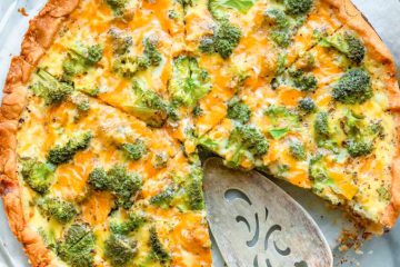 Kremowa tarta z brokułami 