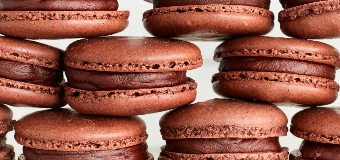 Makaroniki z nadzieniem czekoladowym