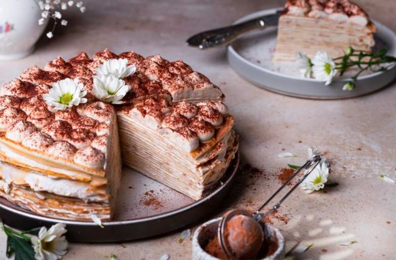 Naleśnikowy sernik tiramisu 