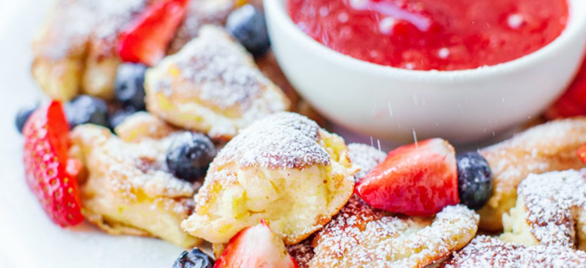 Omlet cesarski z truskawkami