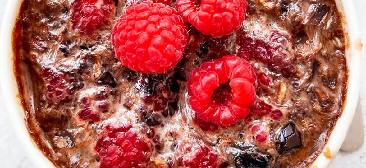 Pieczona owsianka czekoladowa