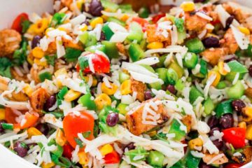 Pikantna sałatka meksykańska z ryżem 