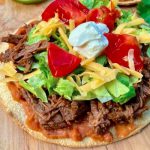 Tostadas z wołowiną 