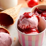 Lody pomidorowe z karmelem pomidorowym