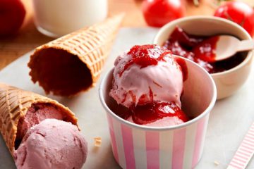 Lody pomidorowe z karmelem pomidorowym 