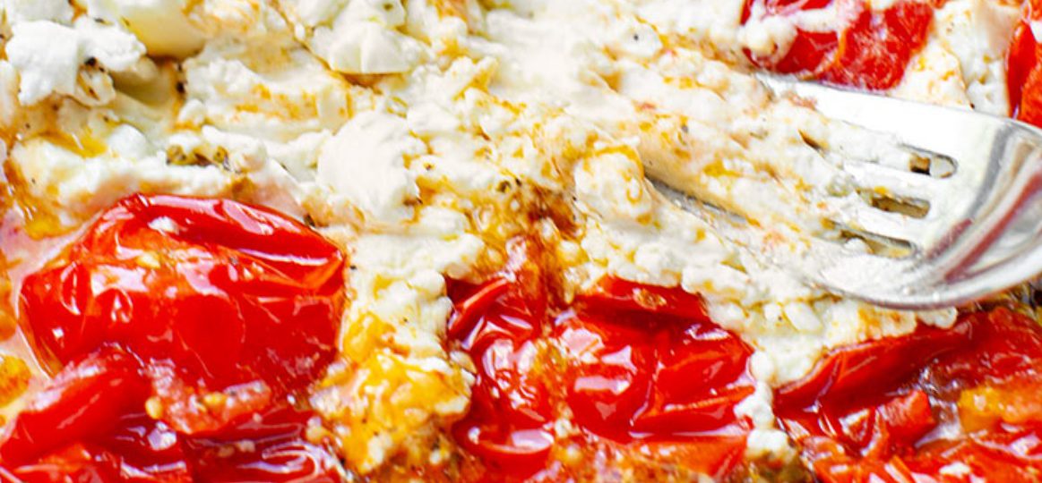 Makaron z pieczoną fetą